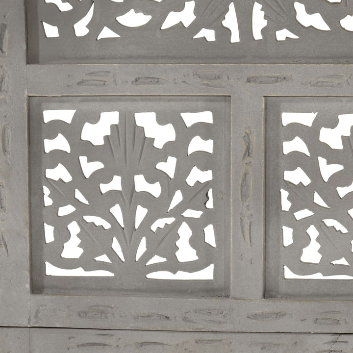 Paravan Cameră Sculptat Manual 4 Panouri 160X165 Cm Mango