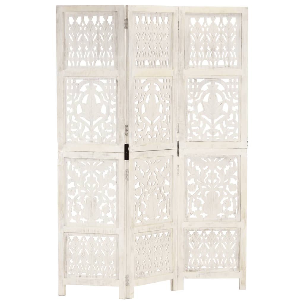 Paravan Cameră Sculptat Manual 5 Panouri 200X165 Cm Mango