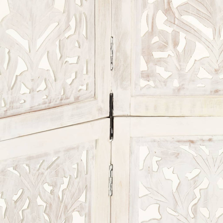 Paravan Cameră Sculptat Manual 5 Panouri 200X165 Cm Mango
