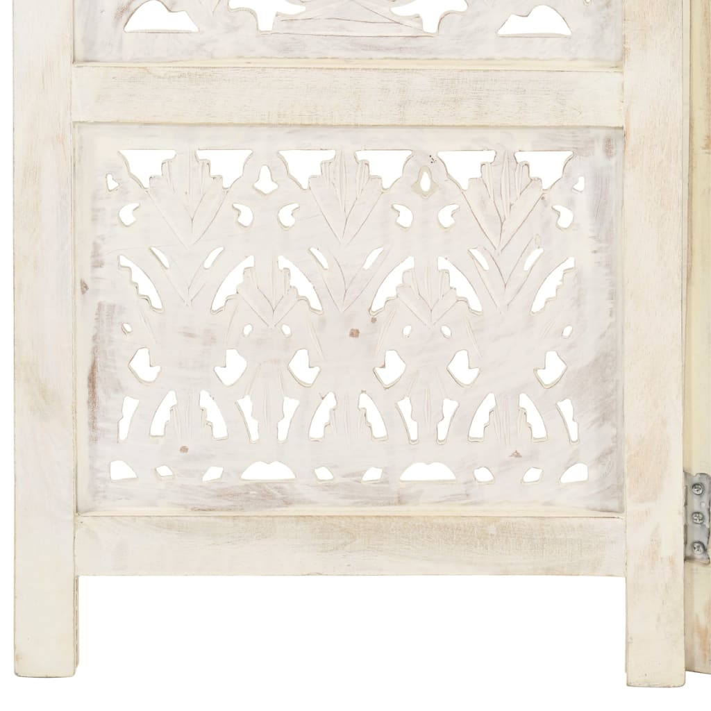 Paravan Cameră Sculptat Manual 5 Panouri 200X165 Cm Mango
