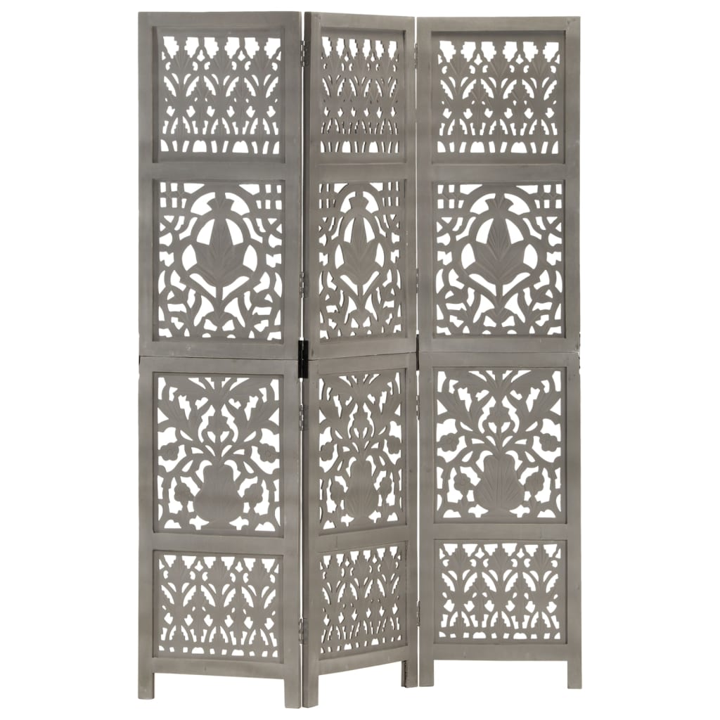Paravan Cameră Sculptat Manual 5 Panouri 200X165 Cm Mango