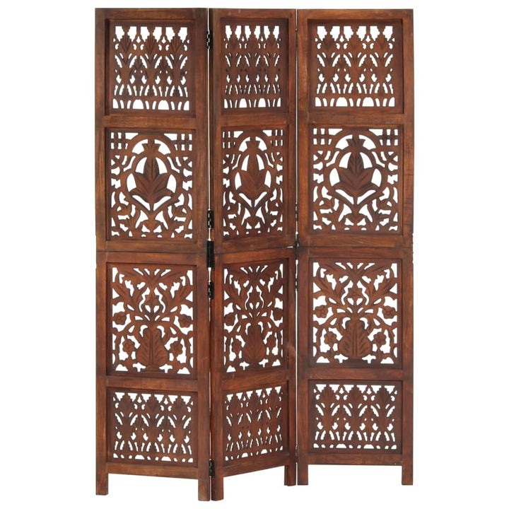 Paravan Cameră Sculptat Manual 5 Panouri 200X165 Cm Mango