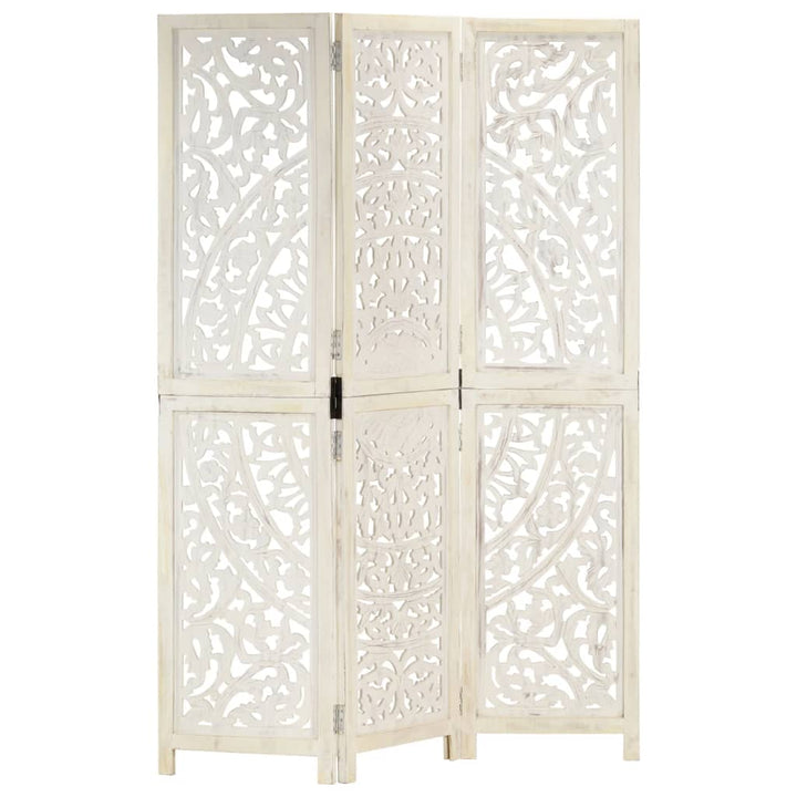 Paravan Cameră Sculptat Manual 3 Panouri 120X165 Cm Mango