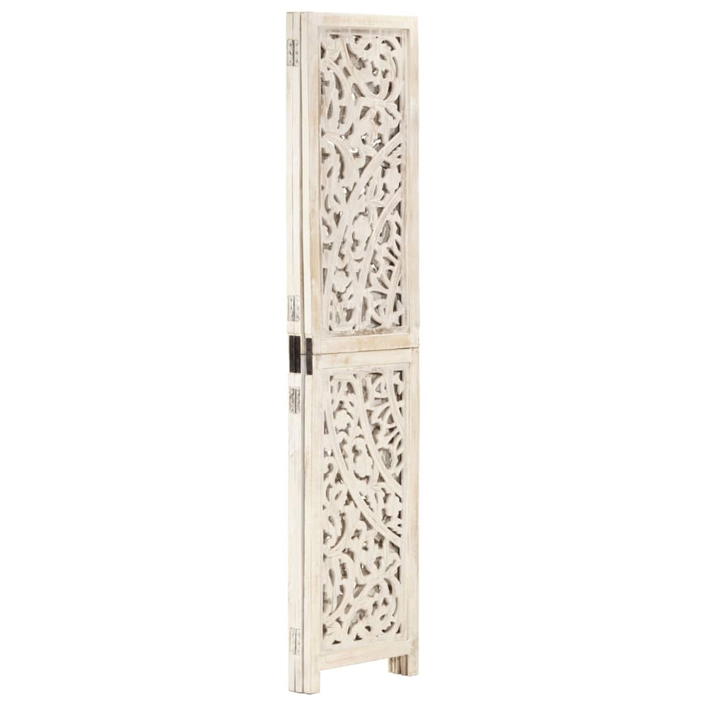 Paravan Cameră Sculptat Manual 3 Panouri 120X165 Cm Mango