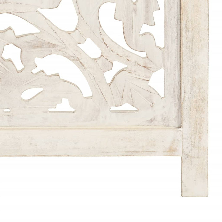 Paravan Cameră Sculptat Manual 3 Panouri 120X165 Cm Mango