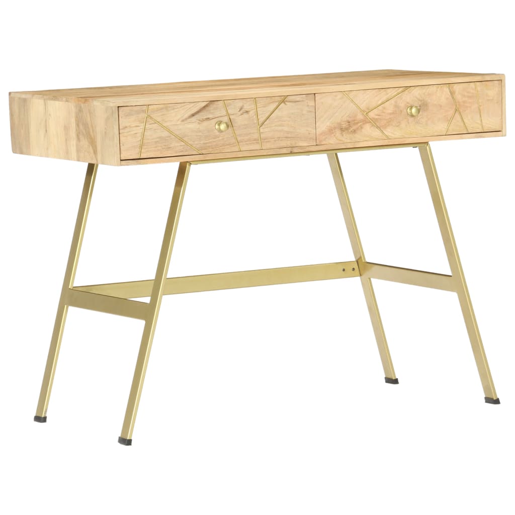Birou De Scris Cu Sertare, 100 X 55 X 75 Cm, Lemn Masiv Mango