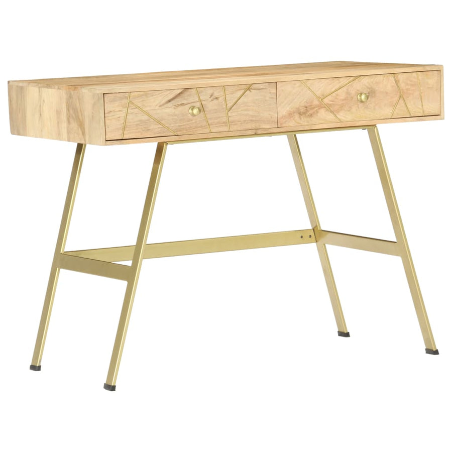 Birou De Scris Cu Sertare, 100 X 55 X 75 Cm, Lemn Masiv Mango