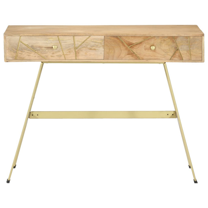 Birou De Scris Cu Sertare, 100 X 55 X 75 Cm, Lemn Masiv Mango