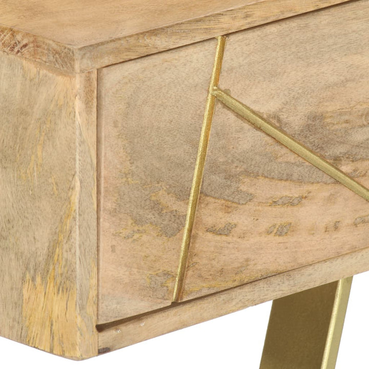 Birou De Scris Cu Sertare, 100 X 55 X 75 Cm, Lemn Masiv Mango