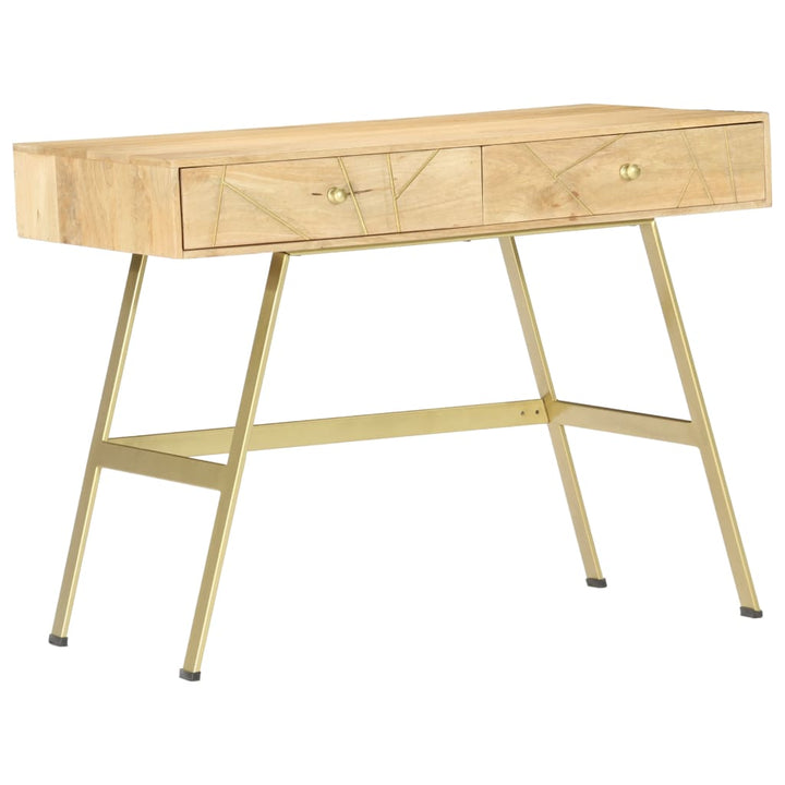 Birou De Scris Cu Sertare, 100 X 55 X 75 Cm, Lemn Masiv Mango