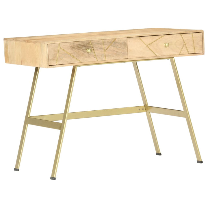 Birou De Scris Cu Sertare, 100 X 55 X 75 Cm, Lemn Masiv Mango