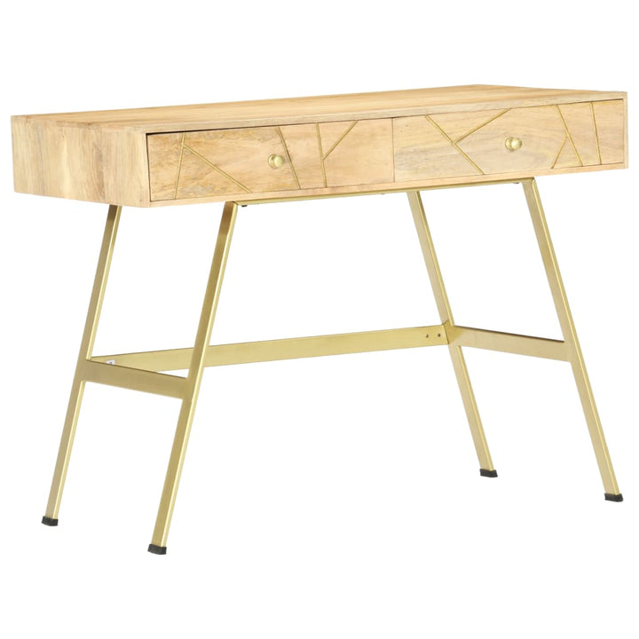 Birou De Scris Cu Sertare, 100 X 55 X 75 Cm, Lemn Masiv Mango