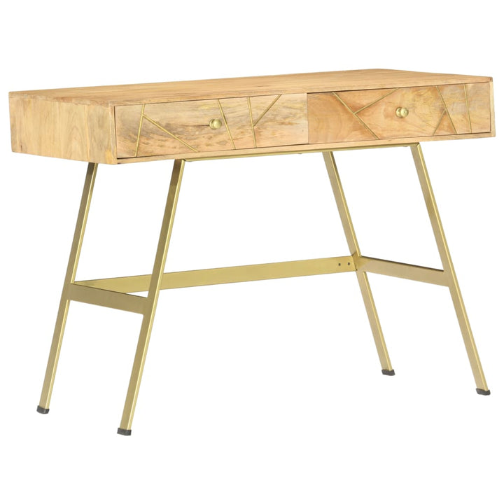 Birou De Scris Cu Sertare, 100 X 55 X 75 Cm, Lemn Masiv Mango
