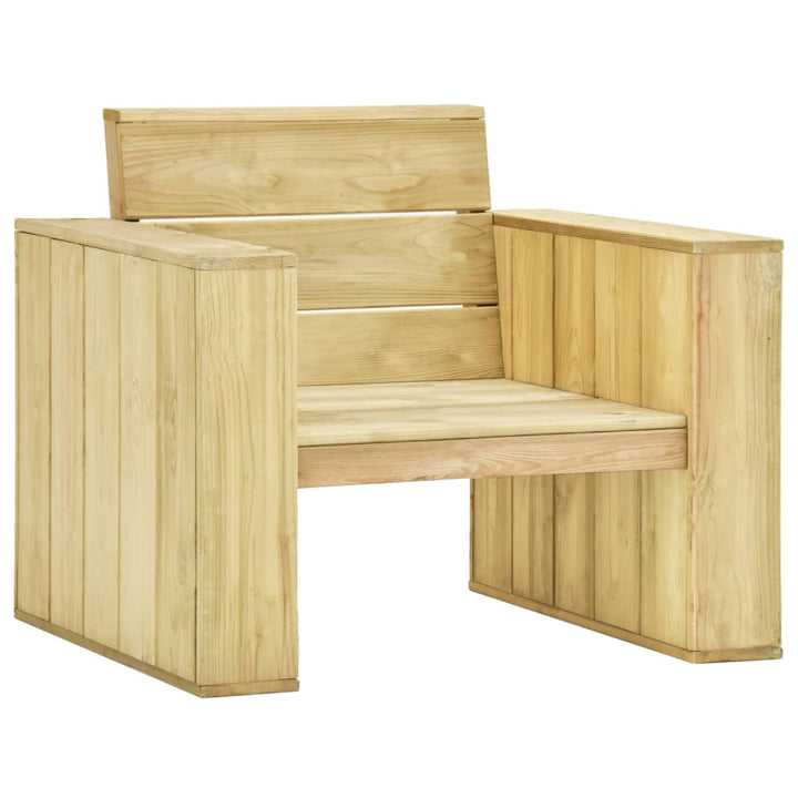 Scaun De Grădină, 89 X 76 X 76 Cm, Lemn De Pin Tratat