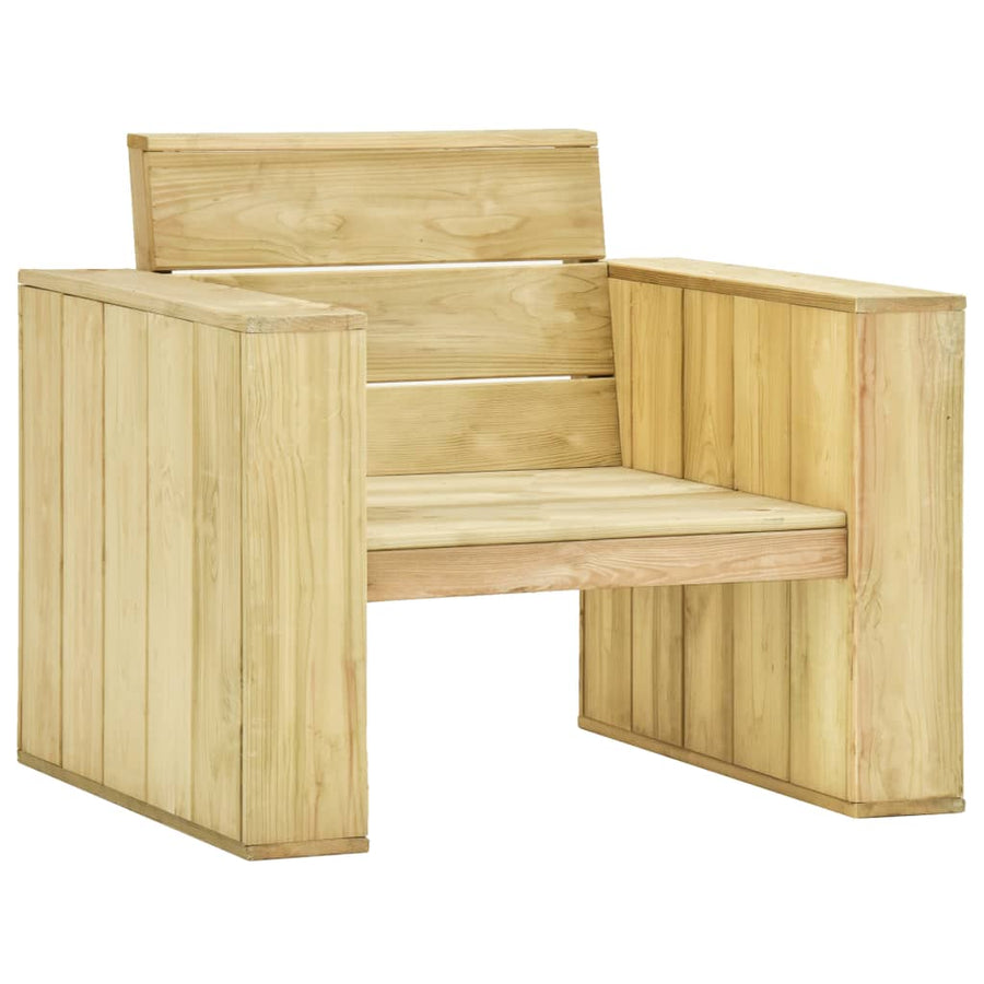 Scaun De Grădină, 89 X 76 X 76 Cm, Lemn De Pin Tratat