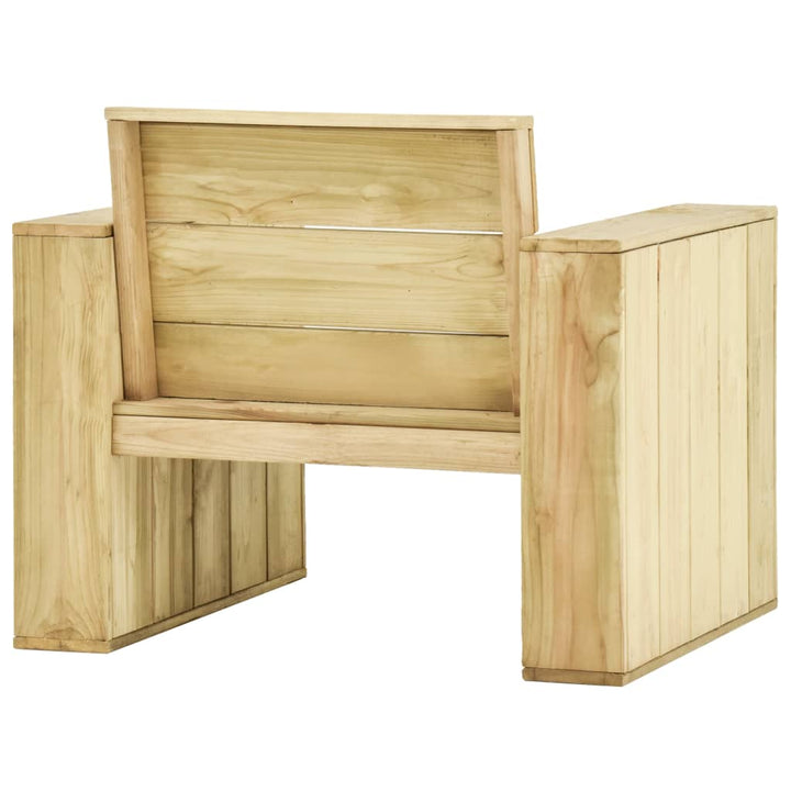 Scaun De Grădină, 89 X 76 X 76 Cm, Lemn De Pin Tratat
