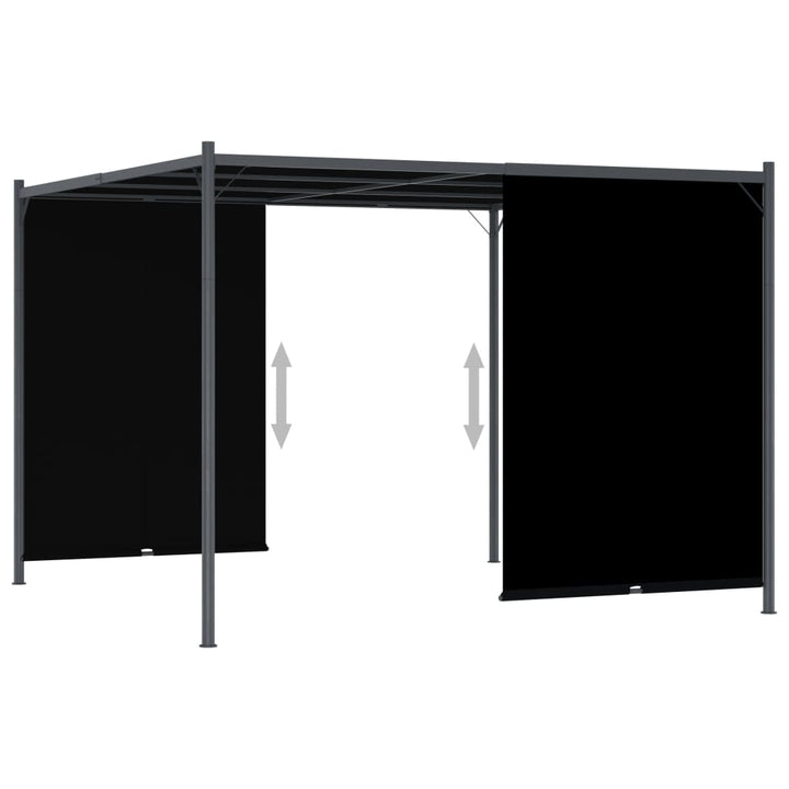 Pergolă De Grădină Cu Acoperiș Retractabil, , 3 X 3 M