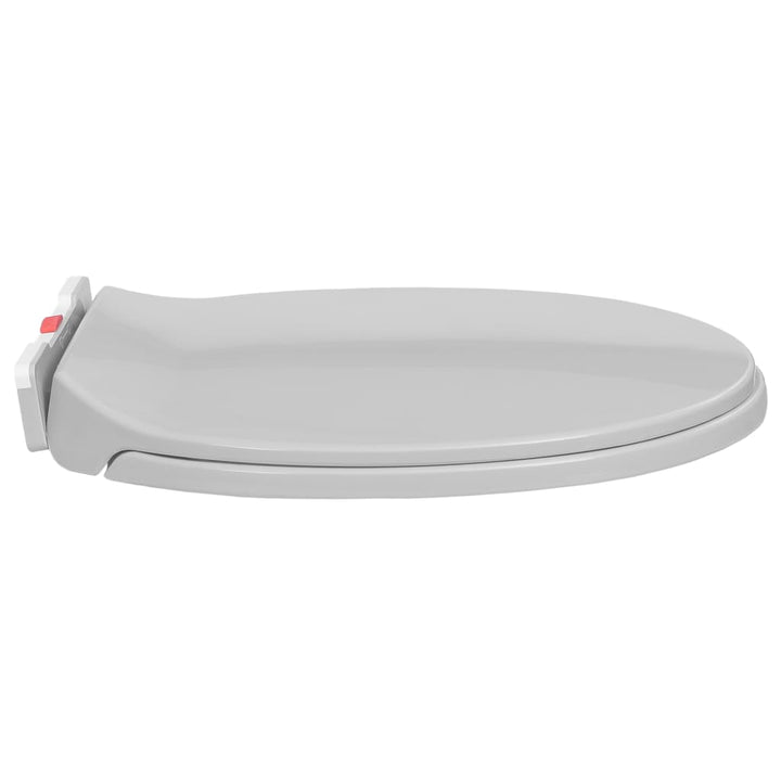 Vixl Capac Wc Cu Închidere Silențioasă, Eliberare Rapidă, Gri, Oval