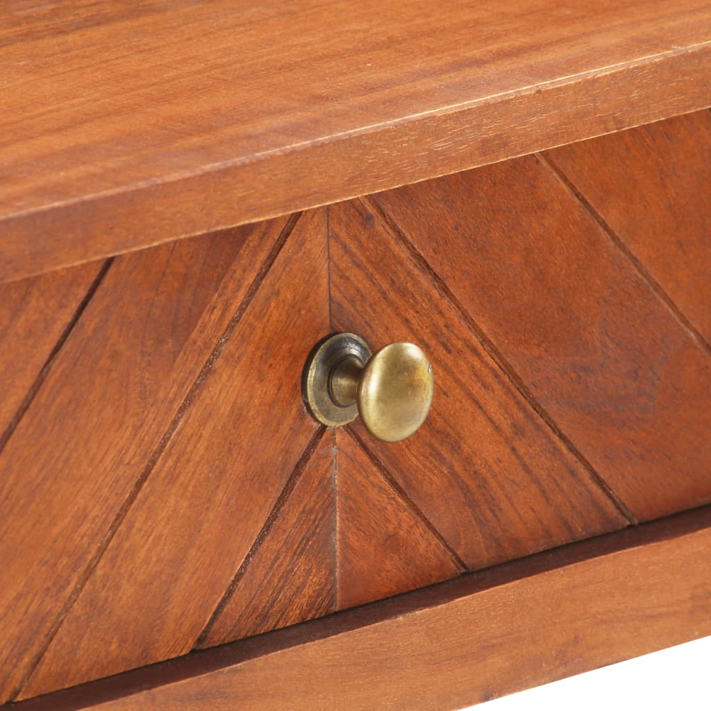 Dulap Consolă, 110 X 40 X 76 Cm, Lemn Masiv De Acacia