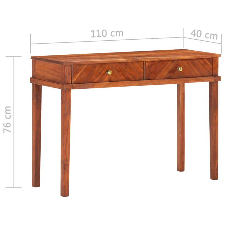 Dulap Consolă, 110 X 40 X 76 Cm, Lemn Masiv De Acacia