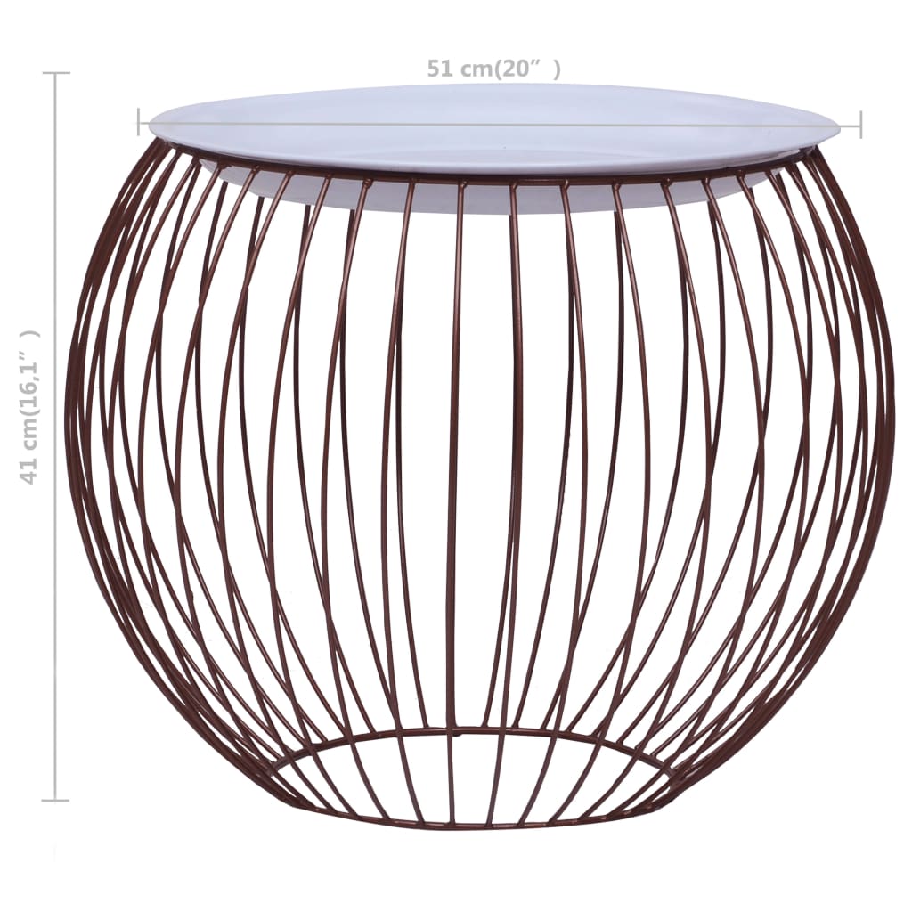 Măsuță De Cafea, Auriu, Ø 51 Cm