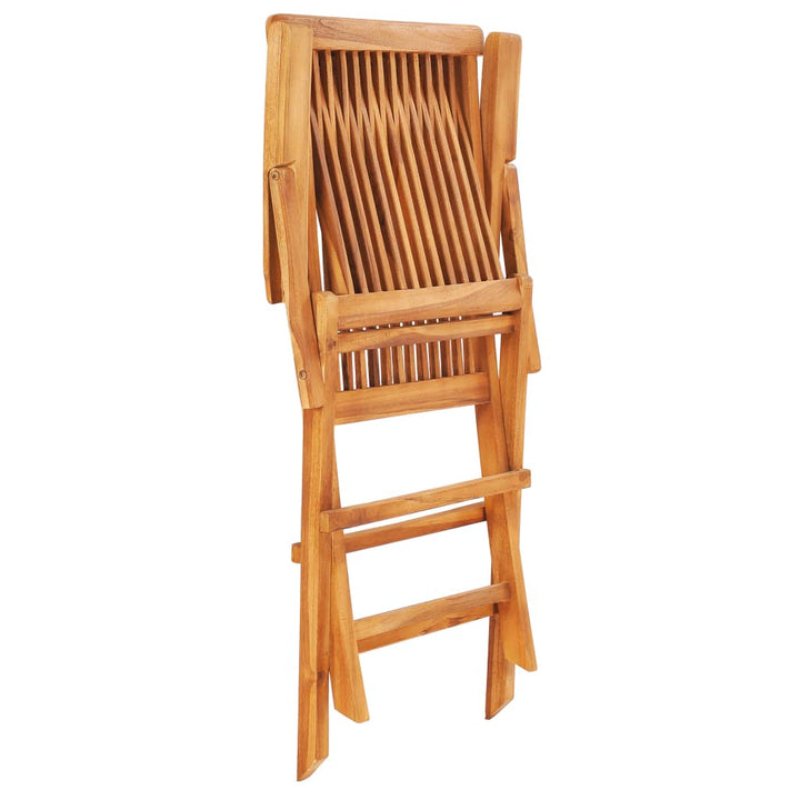 Set Mobilier De Exterior Pliabil, 7 Piese, Lemn Masiv De Tec
