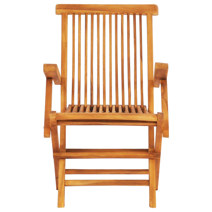 Set Mobilier De Exterior Pliabil, 7 Piese, Lemn Masiv De Tec