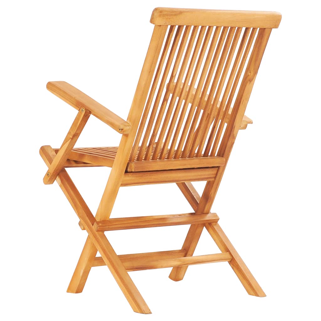 Set Mobilier De Exterior Pliabil, 7 Piese, Lemn Masiv De Tec