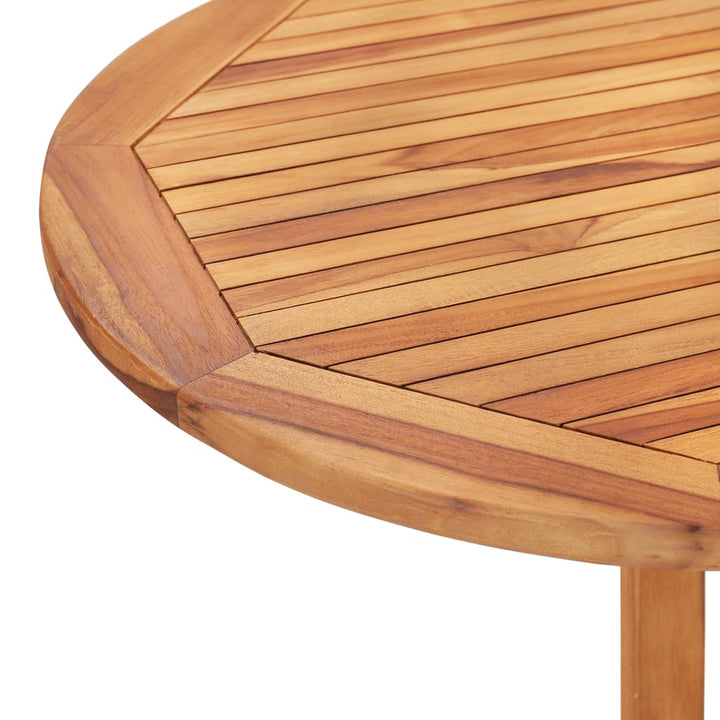 Set Mobilier De Exterior Pliabil, 5 Piese, Lemn Masiv De Tec