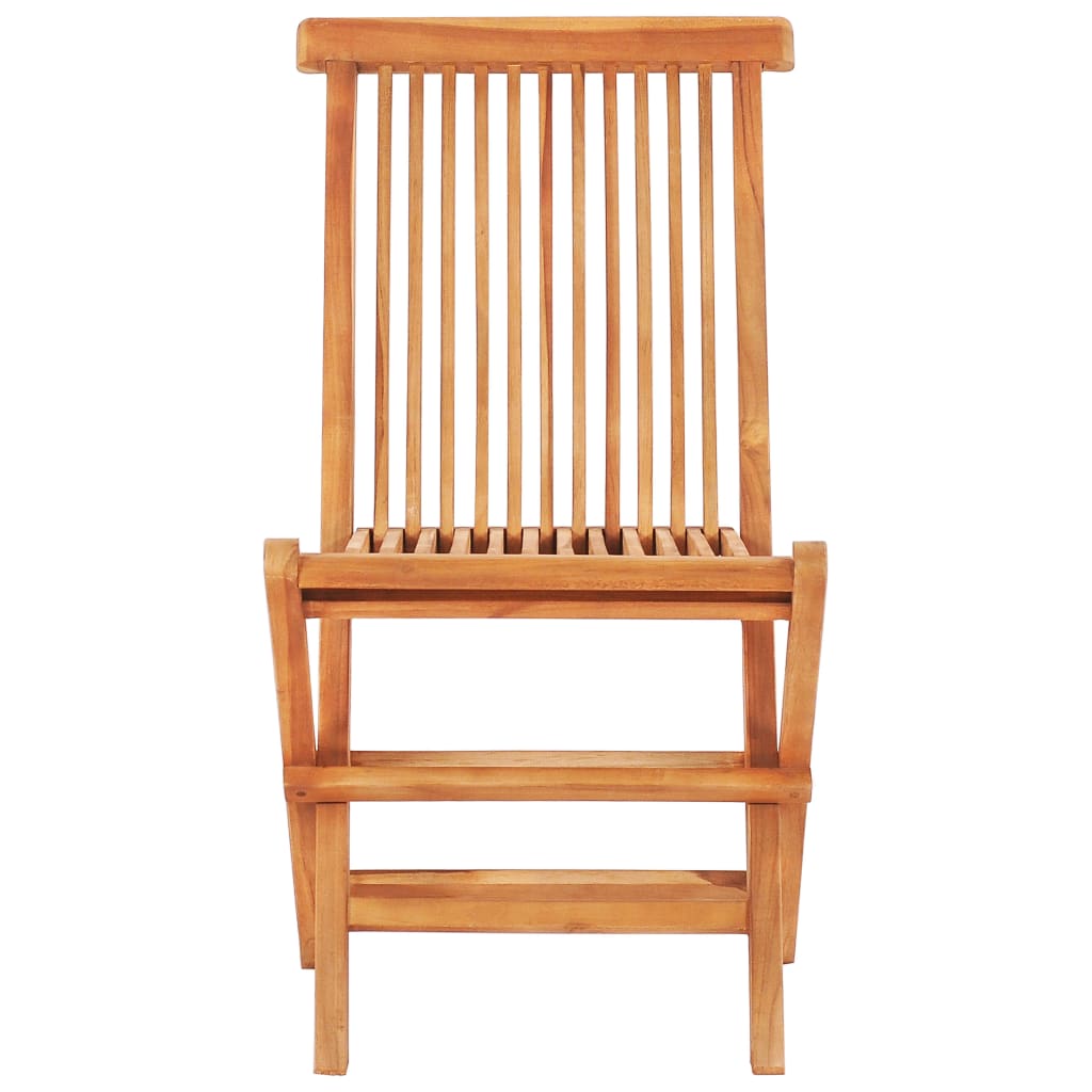 Set Mobilier De Exterior Pliabil, 5 Piese, Lemn Masiv De Tec
