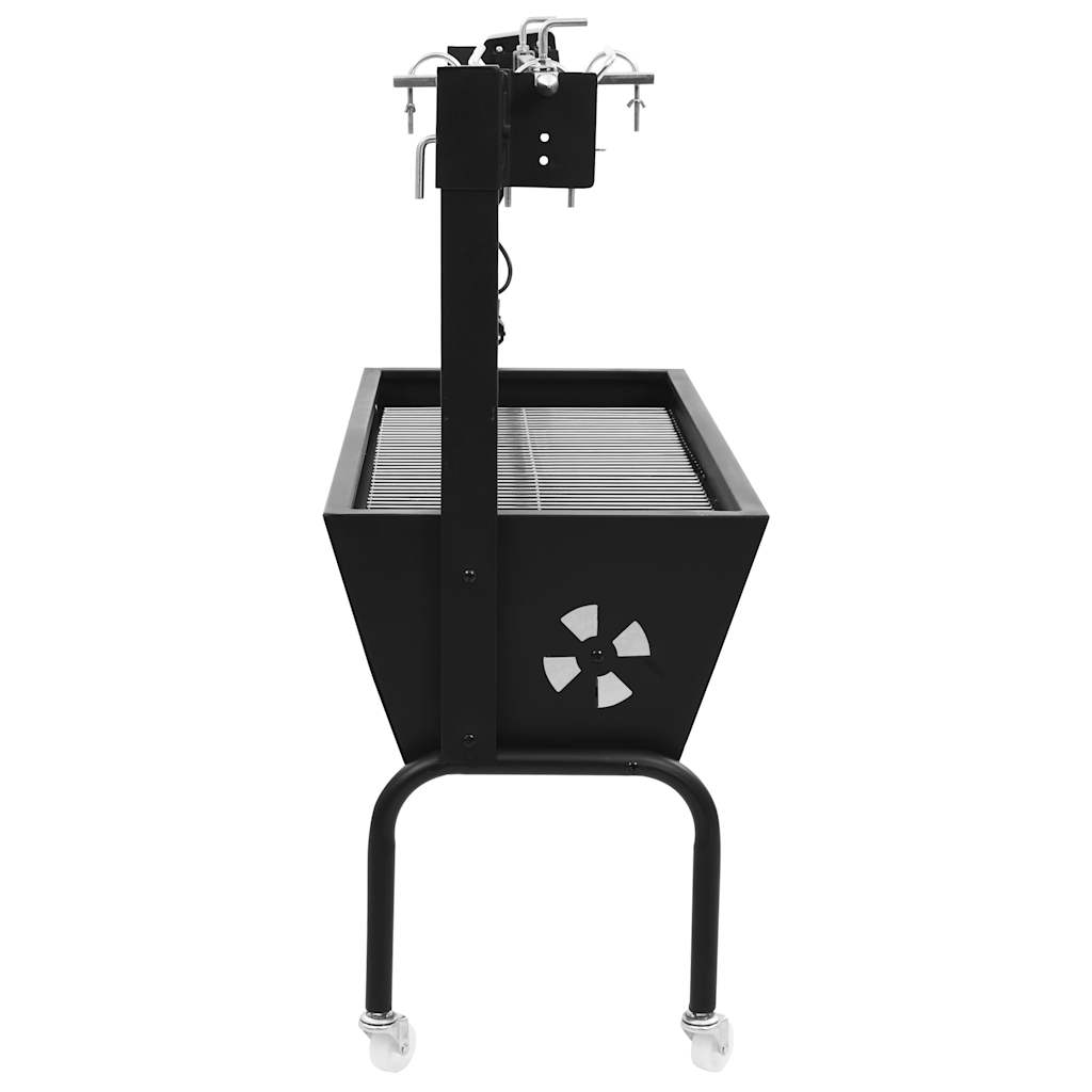 Grătar Cu Rotisor Electric, Oțel Inoxidabil