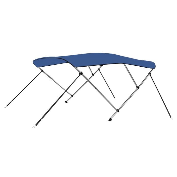 Parasolar Barcă Bimini Cu 2 Arcuri, Bleumarin,