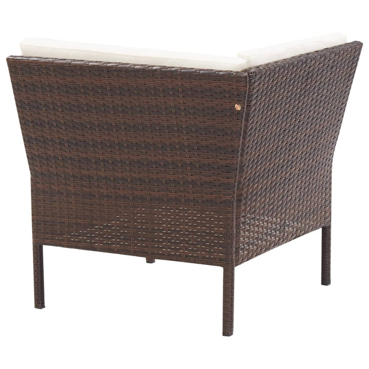 Set Mobilier De Grădină Cu Perne, 6 Piese, , Poliratan