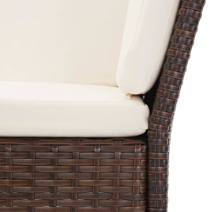 Set Mobilier De Grădină Cu Perne, 6 Piese, , Poliratan