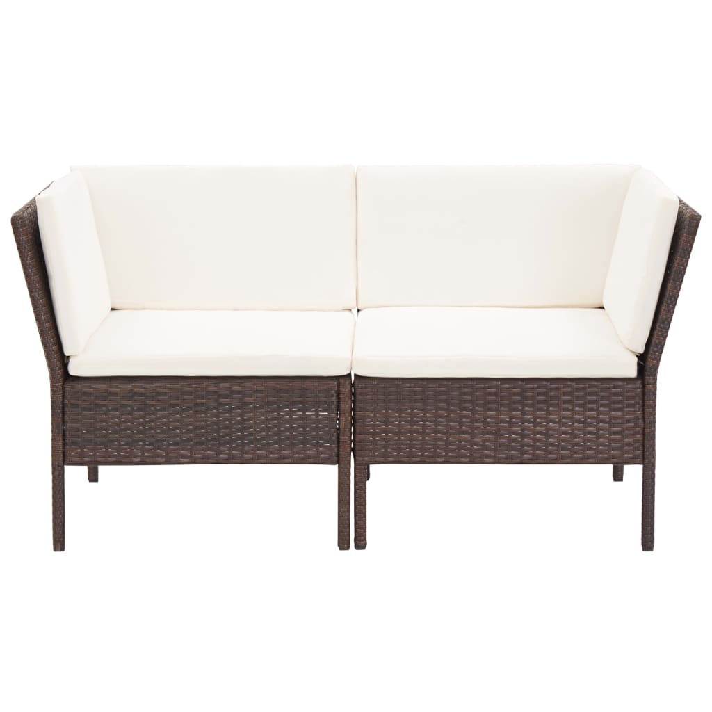 Set Mobilier De Grădină Cu Perne, 6 Piese, , Poliratan