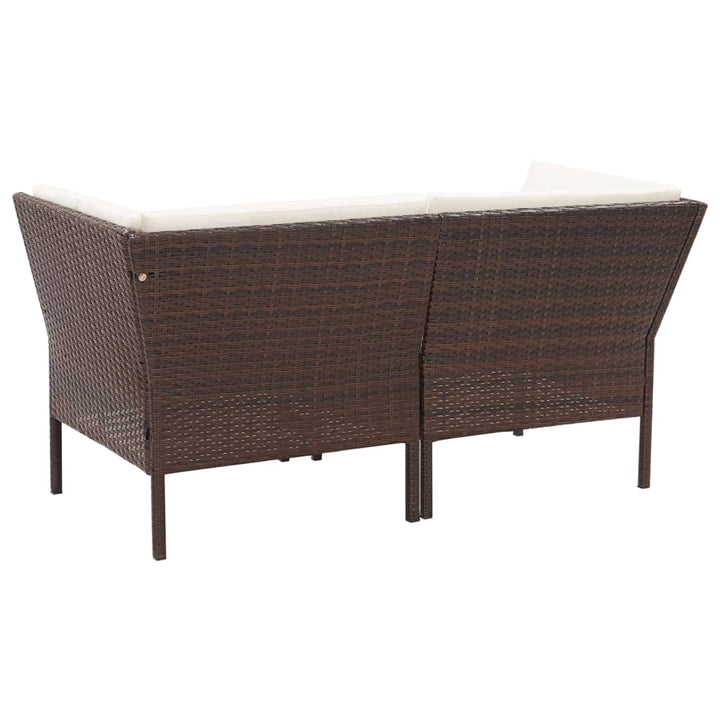 Set Mobilier De Grădină Cu Perne, 6 Piese, , Poliratan