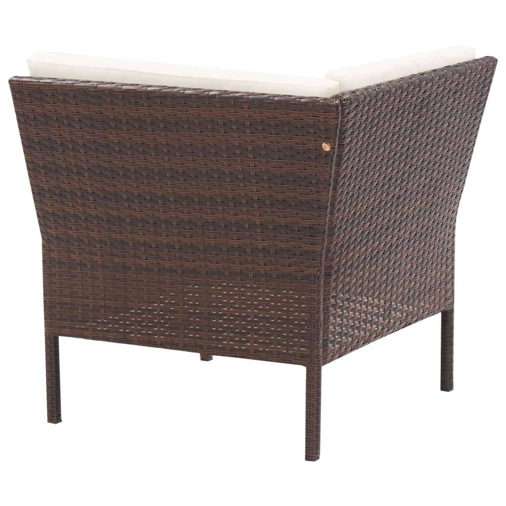 Set Mobilier De Grădină Cu Perne, 6 Piese, , Poliratan