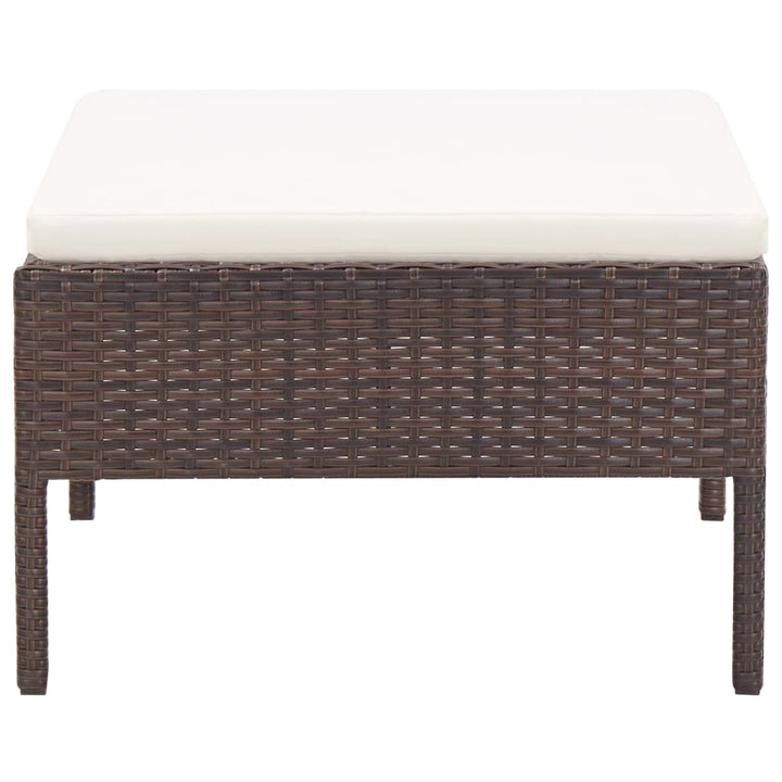 Set Canapele De Grădină Cu Perne, 5 Piese, , Poliratan