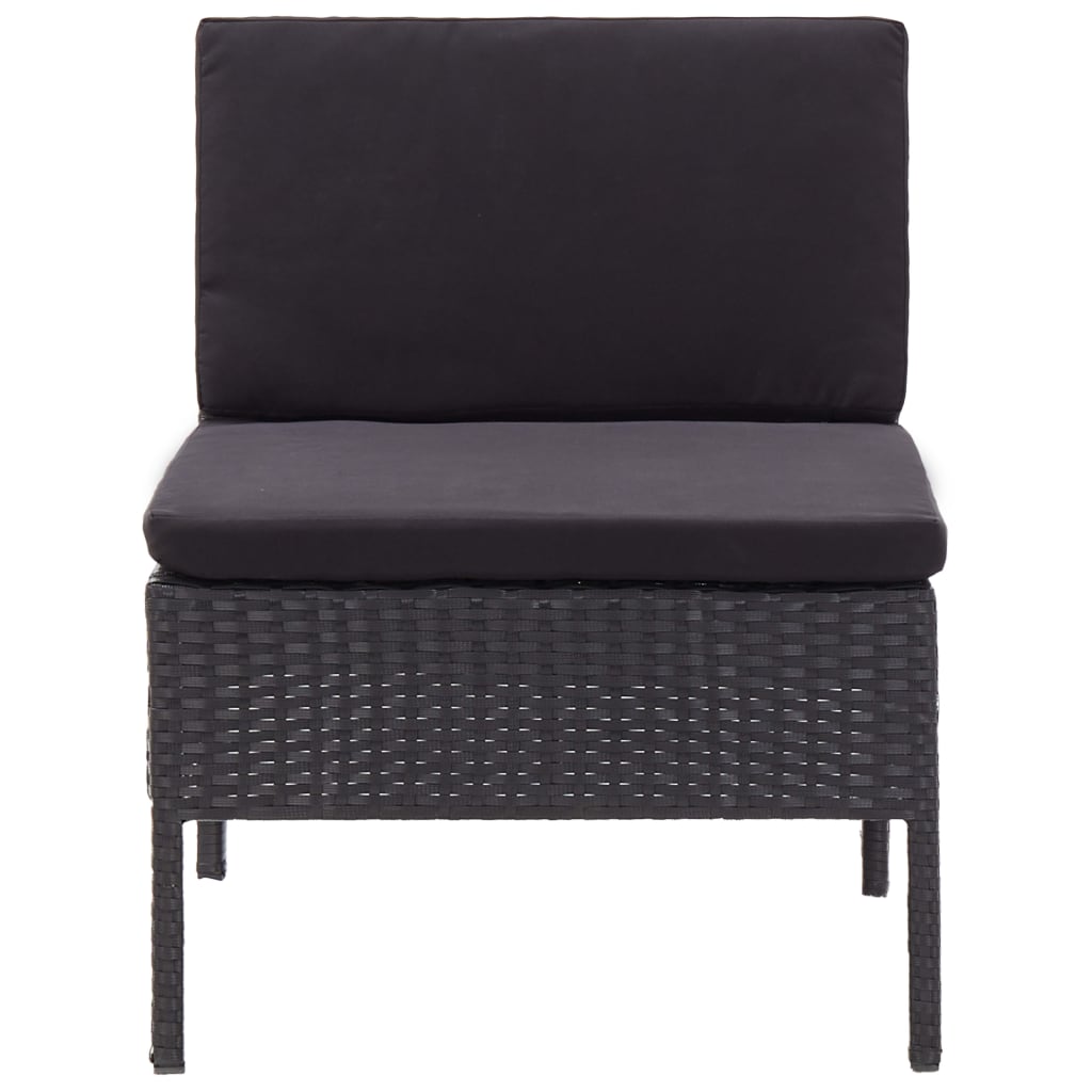 Set Mobilier De Grădină Cu Perne, 8 Piese, , Poliratan