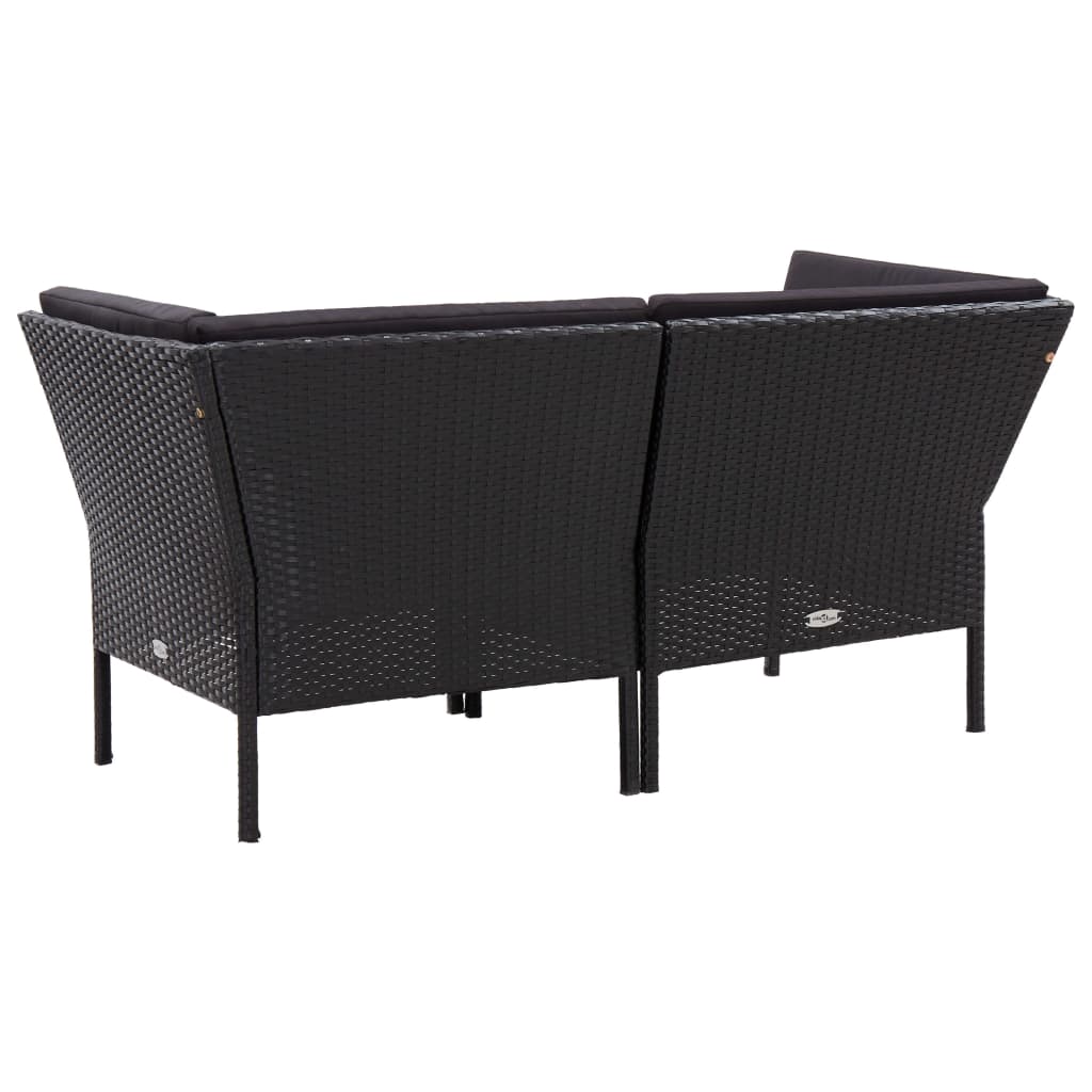 Set Mobilier De Grădină Cu Perne, 8 Piese, , Poliratan