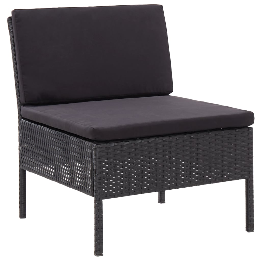 Set Mobilier De Grădină Cu Perne, 8 Piese, , Poliratan