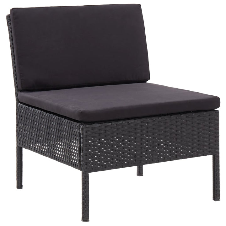 Set Mobilier De Grădină Cu Perne, 8 Piese, , Poliratan