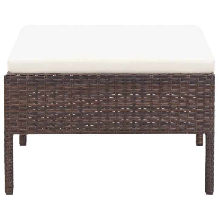 Set Mobilier De Grădină Cu Perne, 3 Piese, , Poliratan