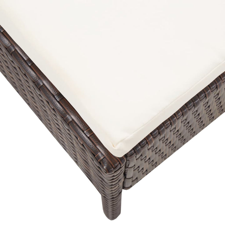 Set Mobilier De Grădină Cu Perne, 3 Piese, , Poliratan