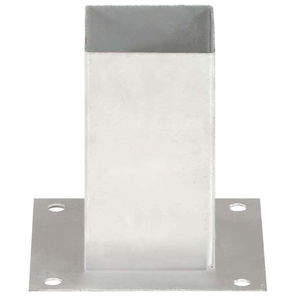 Suporți Stâlp, 4 Buc., Metal Galvanizat,