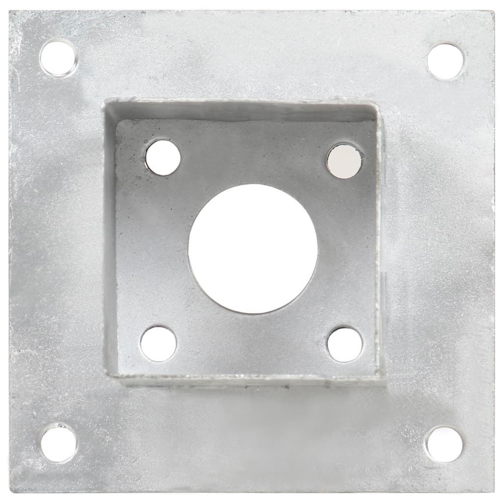 Suporți Stâlp, 4 Buc., Metal Galvanizat,