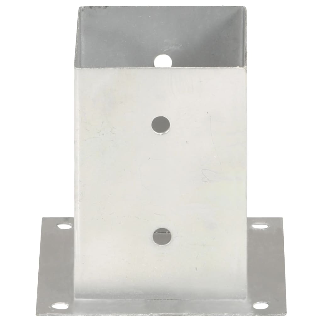 Suporturi Stâlp, 4 Buc., , Metal Galvanizat
