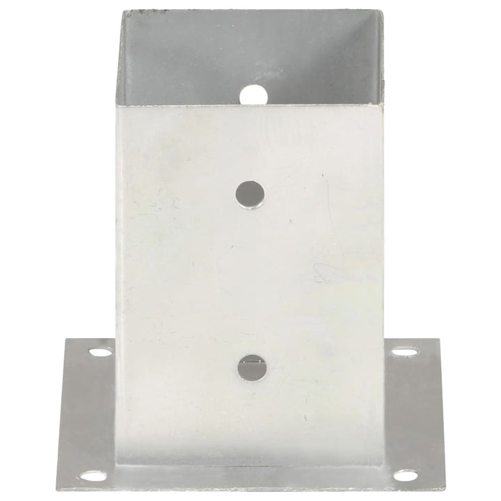 Suporturi Stâlp, 4 Buc., , Metal Galvanizat