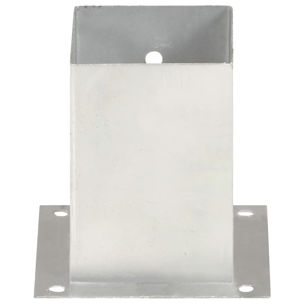 Suporturi Stâlp, 4 Buc., , Metal Galvanizat