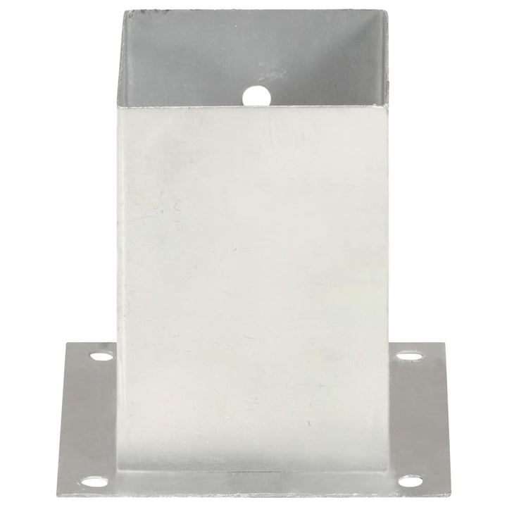 Suporturi Stâlp, 4 Buc., , Metal Galvanizat
